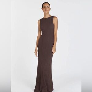 DISSH Ivy Dress Coffee Brown
